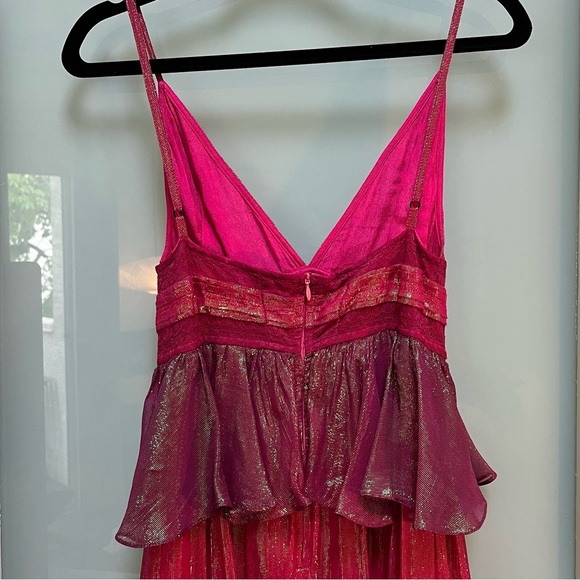 Rococo Sand Emi Long Dress in Metallic Red Ombre - Picture 7 of 10